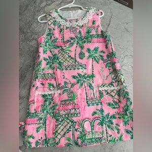 Lilly Pulitzer Pink and Green Floral Dress